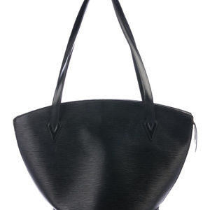 Black Epi leather Louis Vuitton Saint Jacques PM